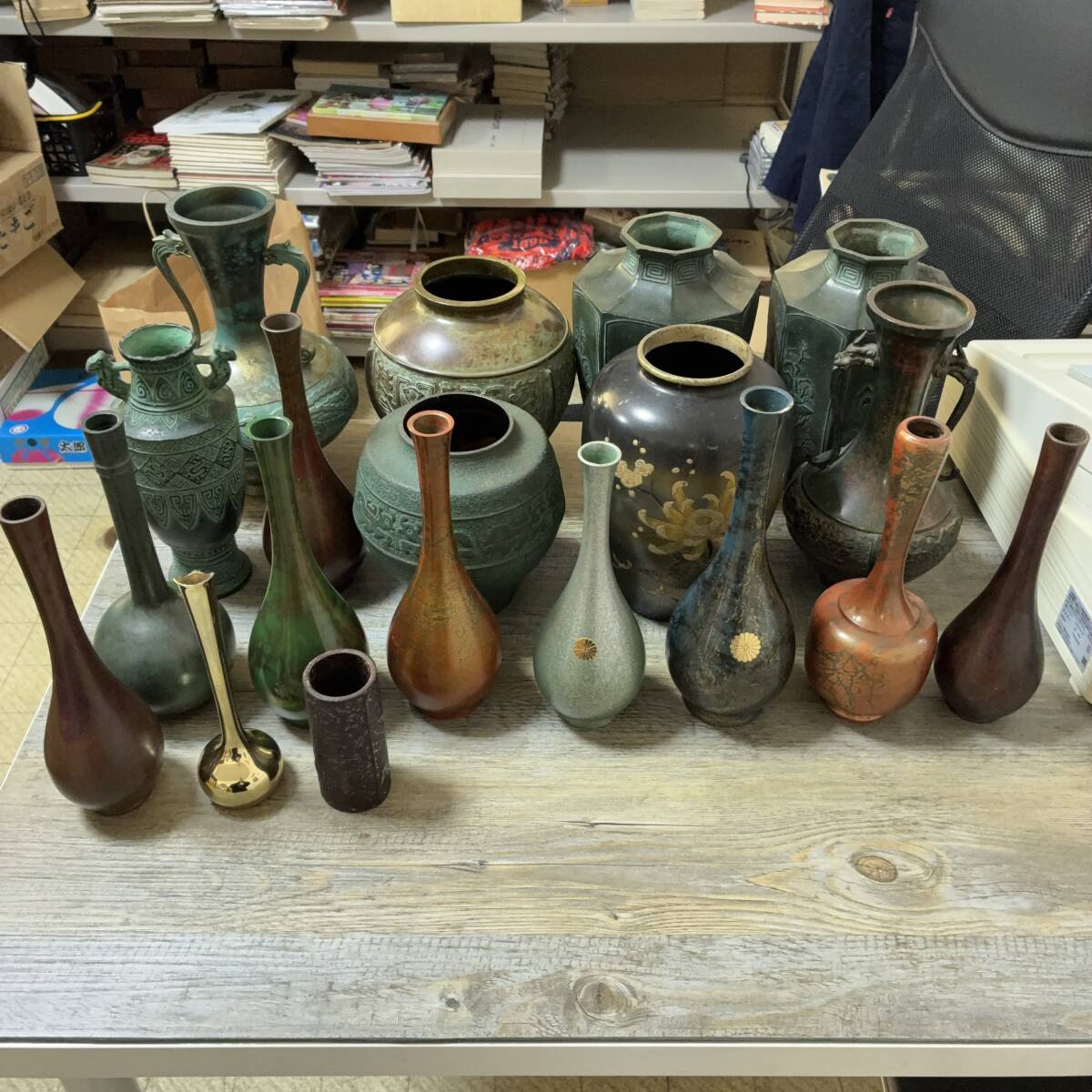 Yahoo!オークション -「池坊 花器 銅」の落札相場・落札価格