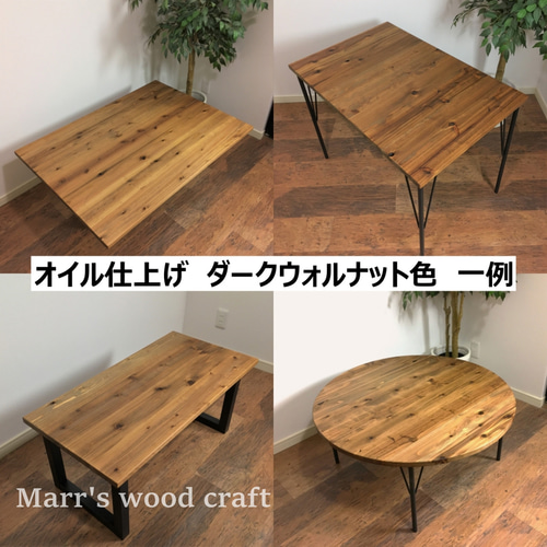 国産杉の無垢材デスク 60x90cm オイル仕上げ ナチュラル色 アイアン脚