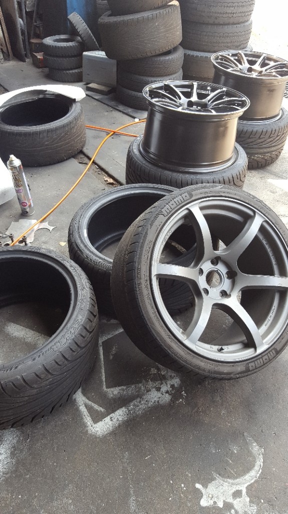 9.5Jに255/35/18を組んでもらう（トヨタ チェイサー・X100系）by