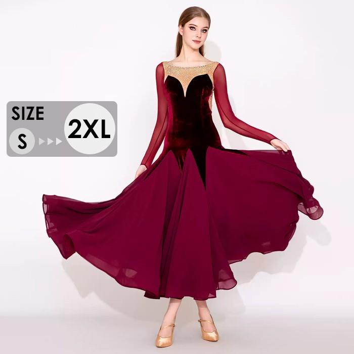 社交ダンス ドレス ダンス衣装 初心者 練習着 競技着 社交ダンス衣装