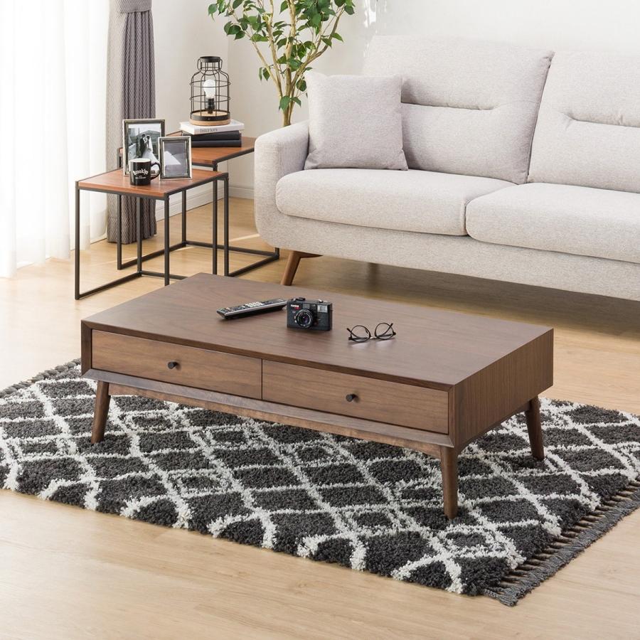 ニトリ（NITORI） 幅120cm センターテーブル(Nフィルン MBR) : ニトリ