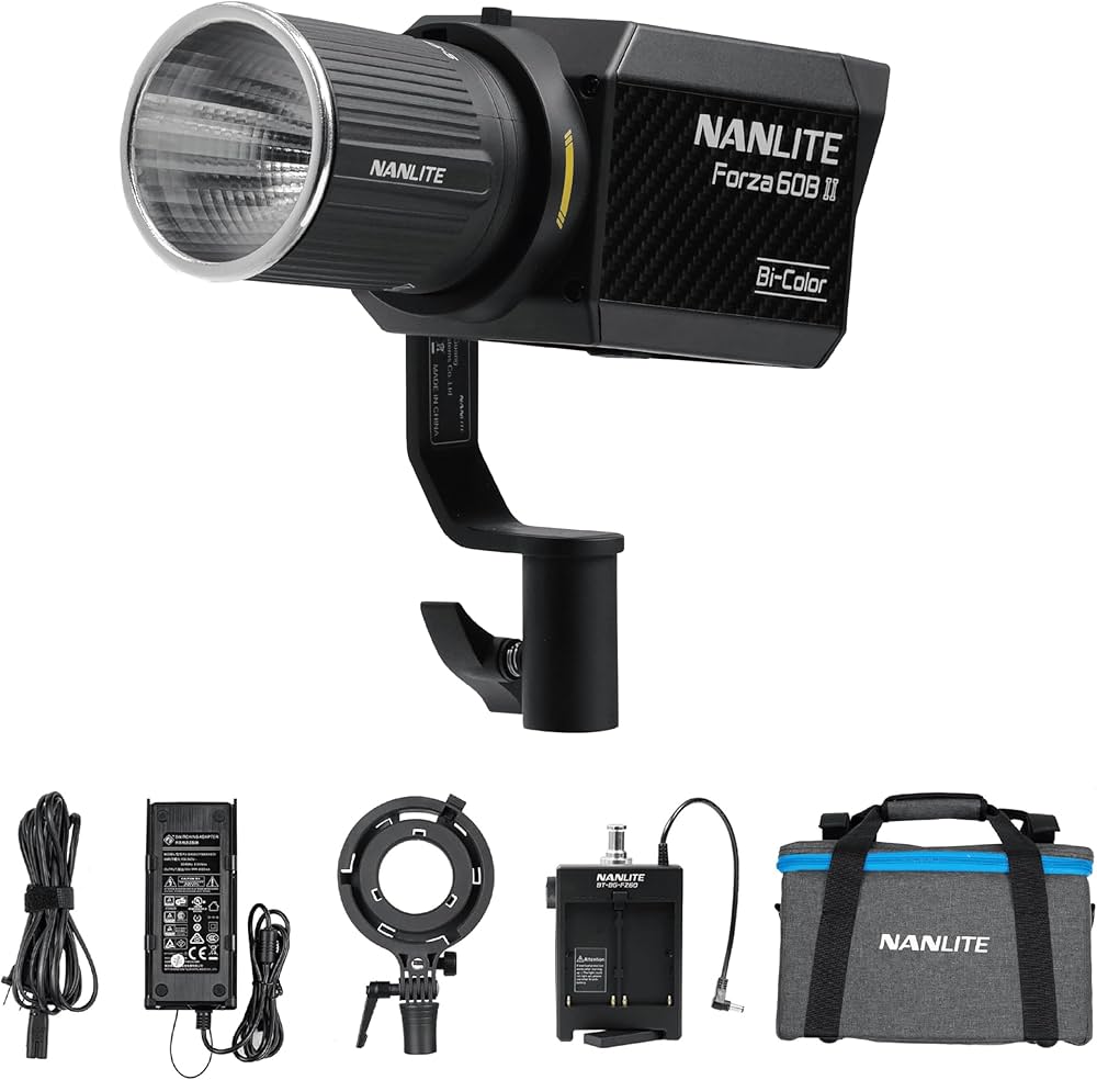Amazon | NANLITE Forza 60B II 撮影用LEDライト 色温度2700-6500K