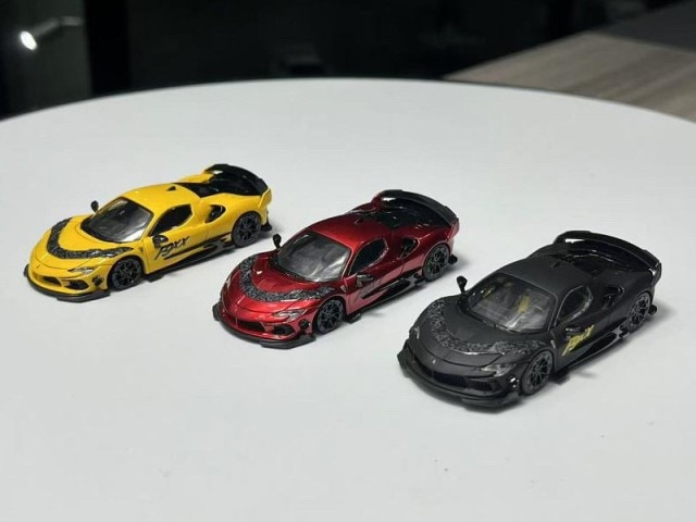 新品 DCM&TPC 1/64 Mansory SF90 F9XX Stradale ハードトップ：red