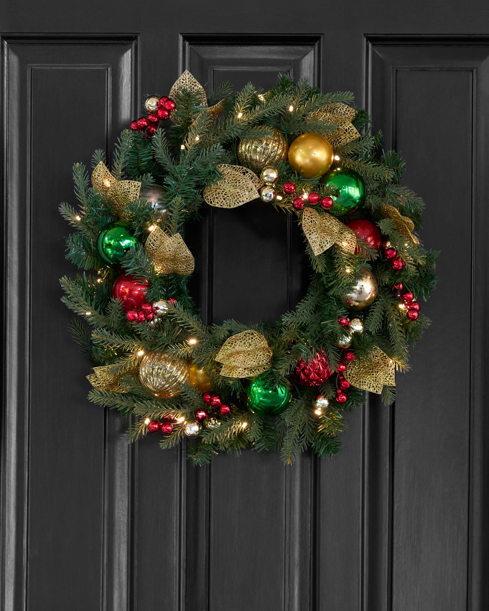 Merry and Bright Artificial Christmas Wreath | Balsam Hill