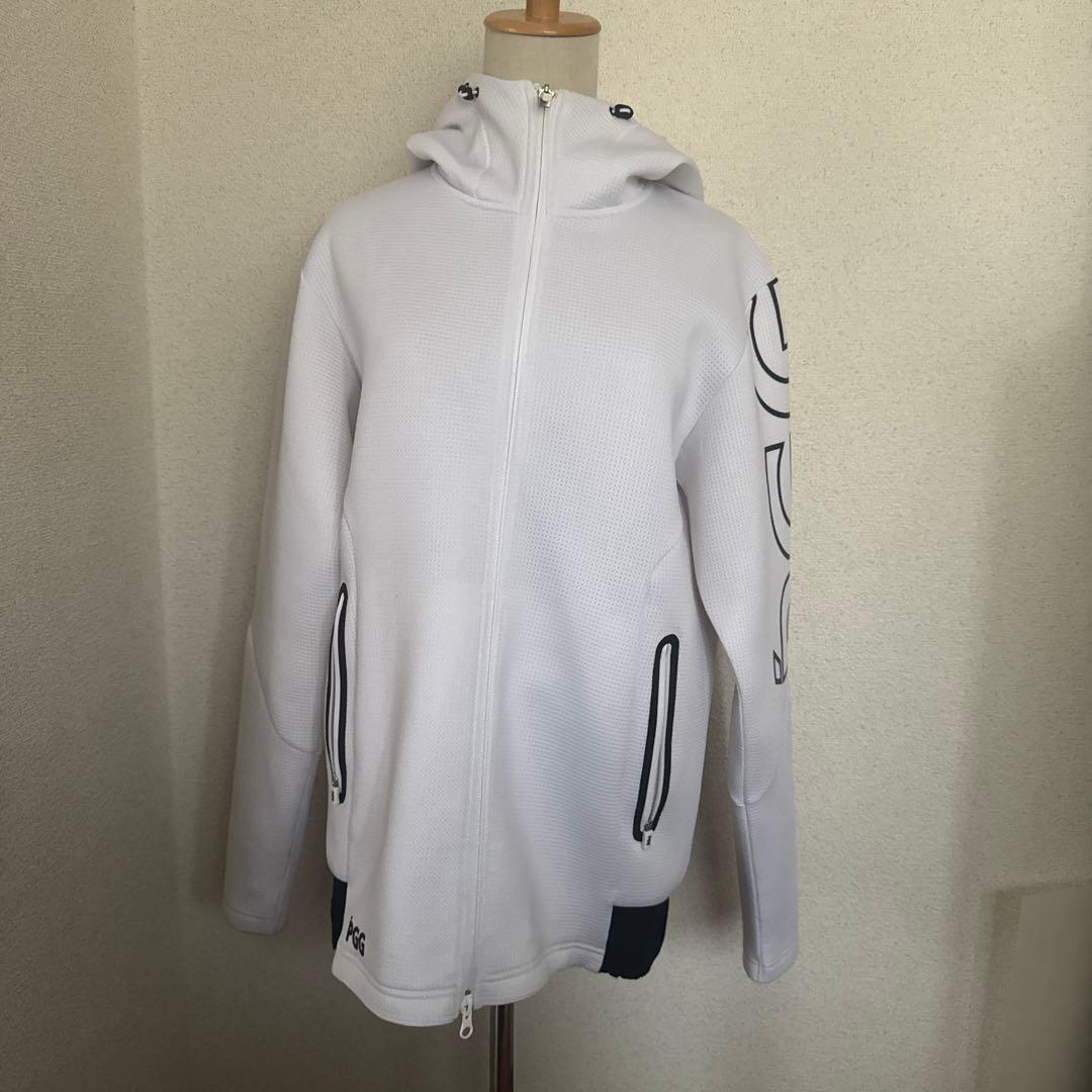 PGG フルジップ ホワイトジャケット MONCLER (モンクレール) リバーシブル フルジップ ボアジャケット