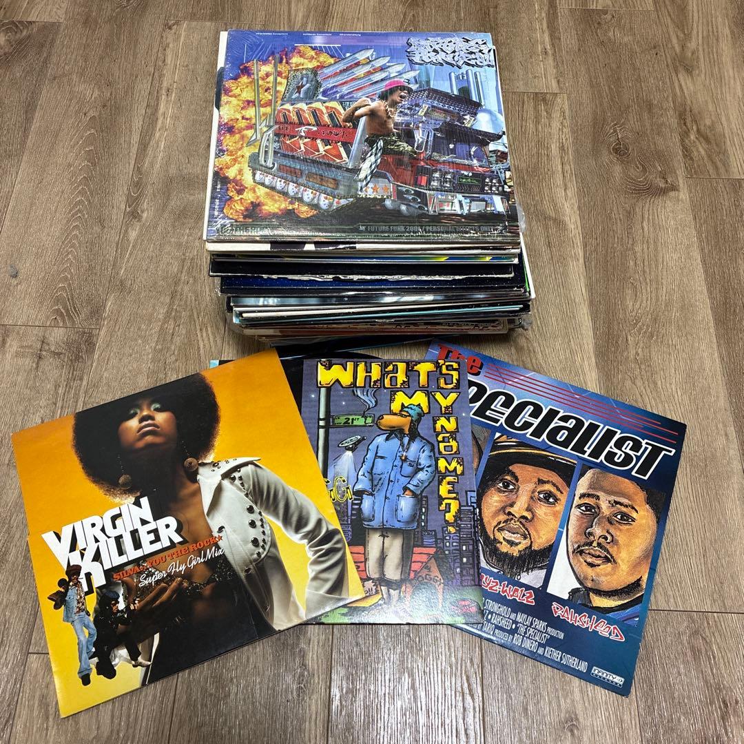 レコード　まとめ売り　HIPHOP R&B オールジャンル　60枚+α DJ レコードまとめ売り 約100枚～110枚 HIPHOP R&B等多ジャンル - メルカリ