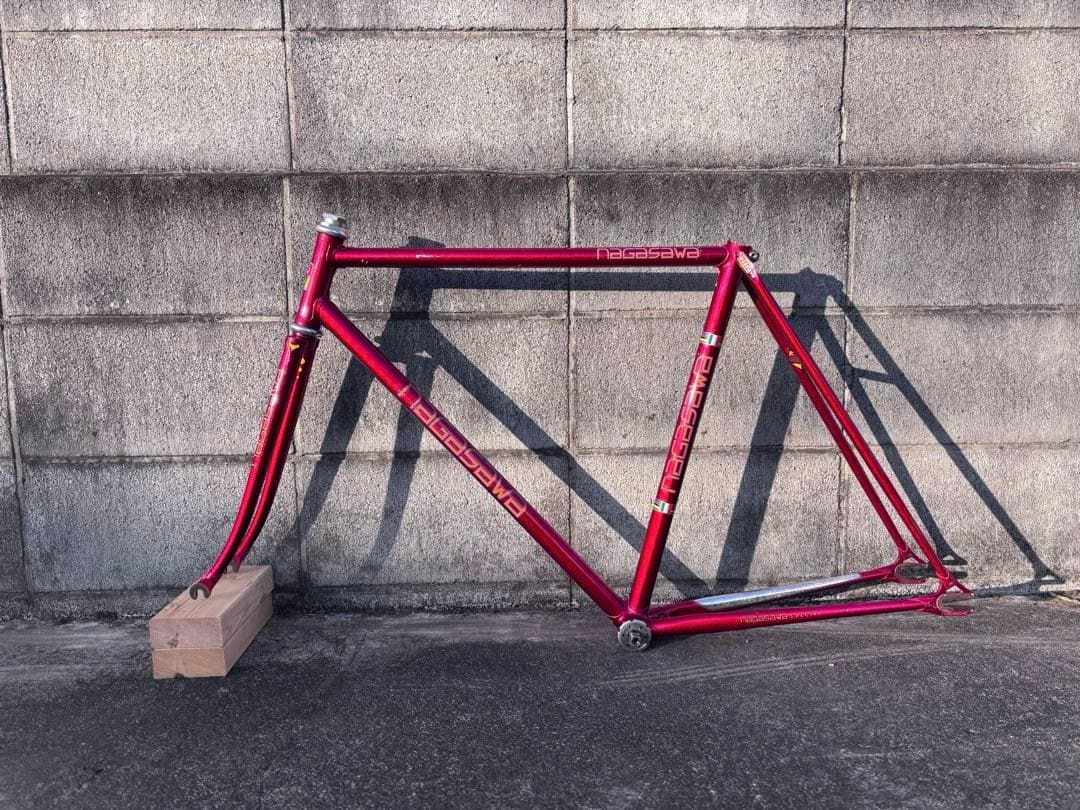 NAGASAWA ピストバイク フレーム NJS 中野レッド C-C530 NAGASAWA ピストバイク フレーム NJS 中野レッド C-C530 - メルカリ