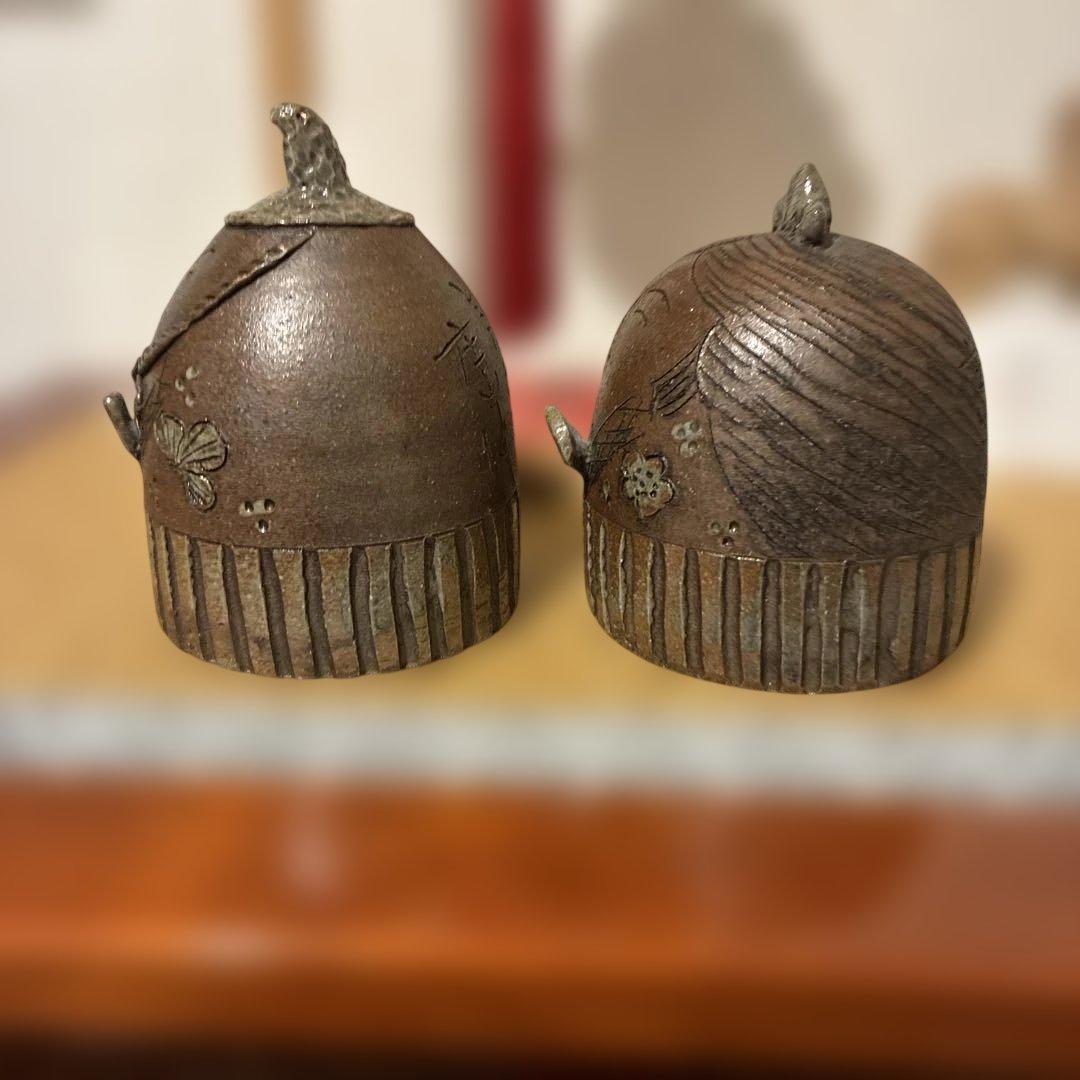 とこなめ焼き　庄山作　お雛人形　置物