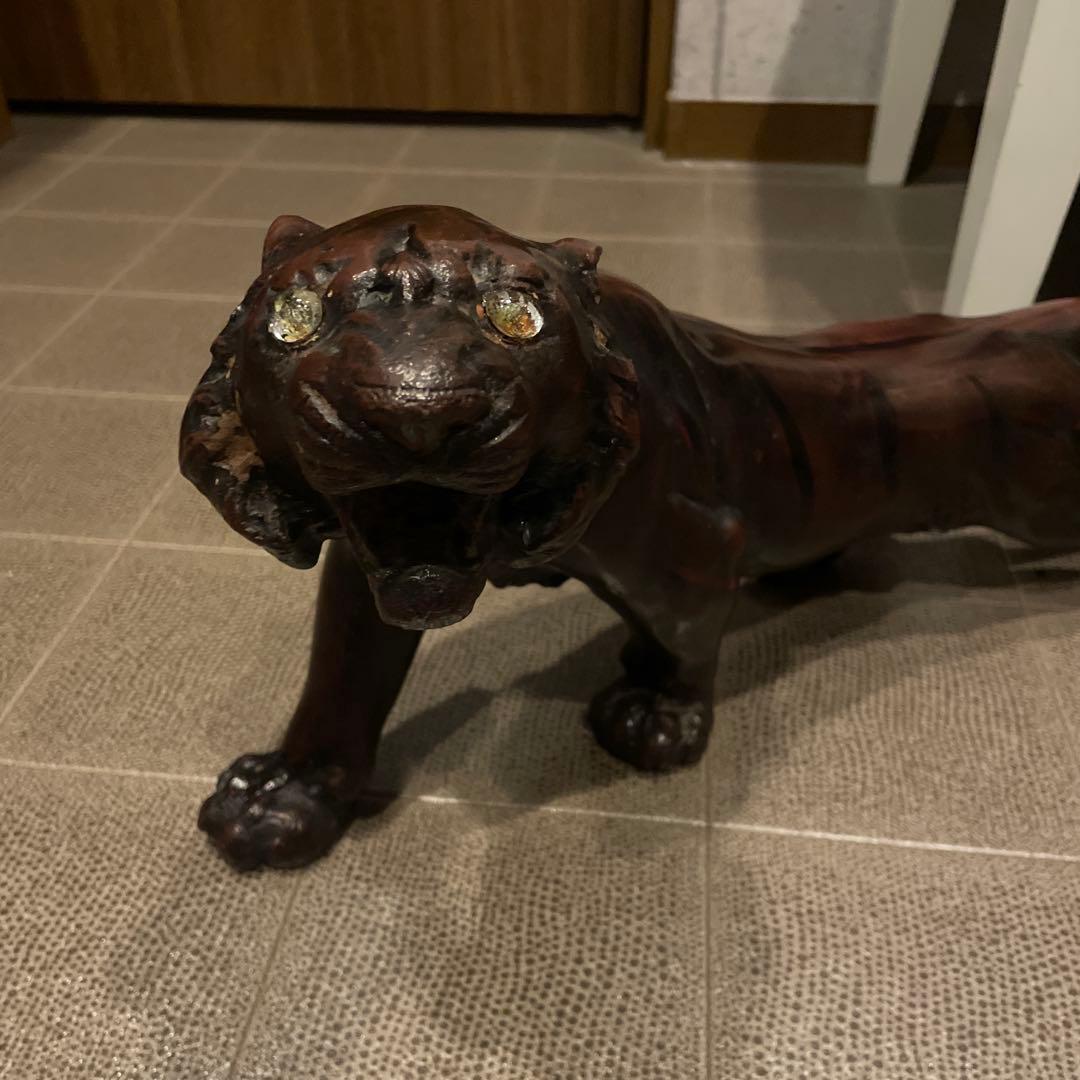 トラの置物　ヴィンテージ　昭和レトロ　タイガー　ミッドセンチュリー アーカイブから：ミッドセンチュリー 立川タイガース M.C. タイガー