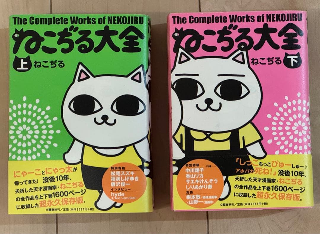 【帯付き/美品】ねこぢる大全 上下巻セット 文藝春秋【絶版/希少本】 ねこぢる大全【上・下】初版 帯付き - メルカリ